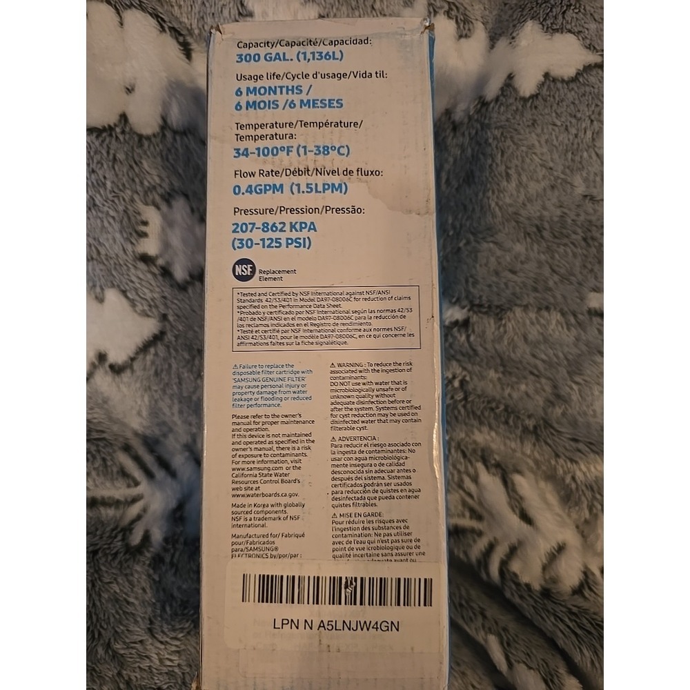 1 PACK NEW Samsung DA97-17376B HAF-QIN/EXP REFRIGERATOR Water Filter - Picture 7 of 8